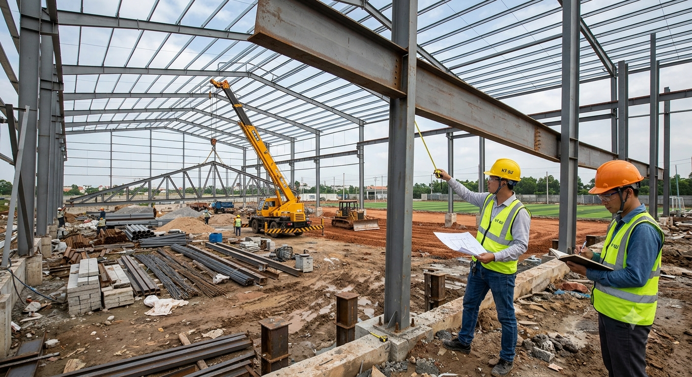 Xác định tải trọng và khẩu độ nhịp của công trình
